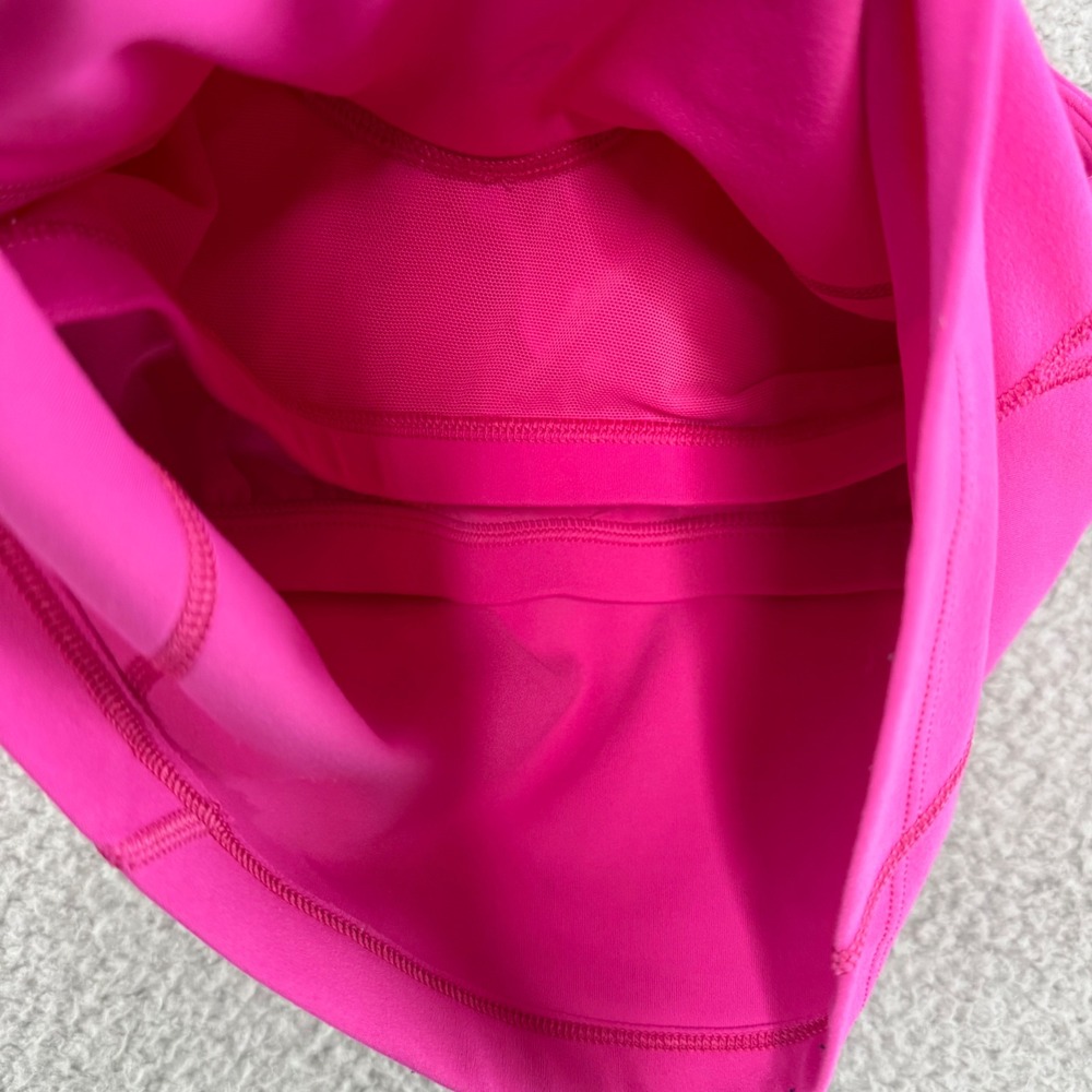 Lululemon Align Tank Top Hot Pink V-Neck Cropped Nulu Yoga Shirt Womens Size 4 - Picture 3 of 8